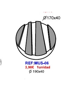 MOLDE CHOCOLATE MUS06 REDONDO 190X40CM
