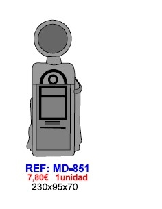 MOLDE CHOCOLATE GASOLINERA 230x95x70 MD851