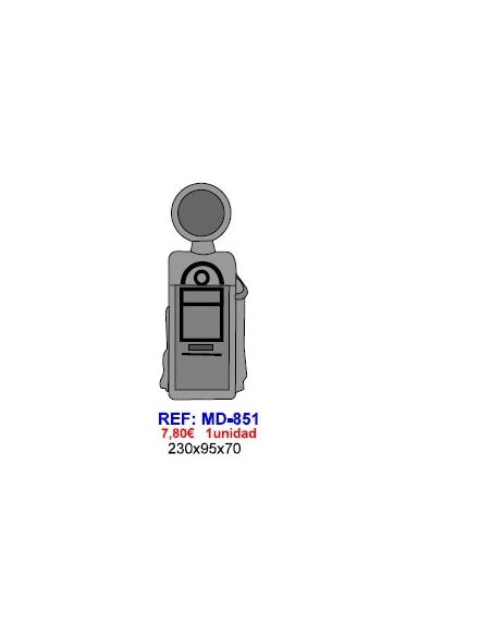 MOLDE CHOCOLATE GASOLINERA 230x95x70 MD851