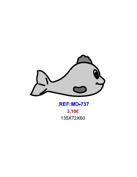 MOLDE CHOCOLATE BALLENA 135X72X60 MD-737