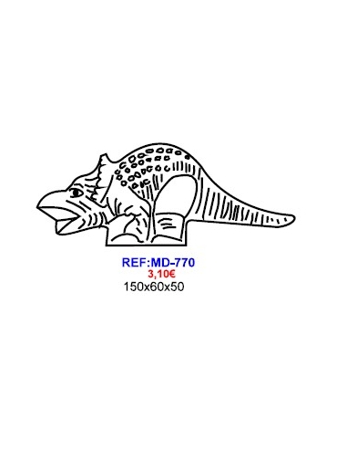 MOLDE CHOCOLATE DINOSAURIO MD770