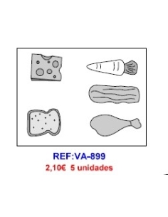 MOLDE CHOCOLATE COMIDA VARIADA VA-899