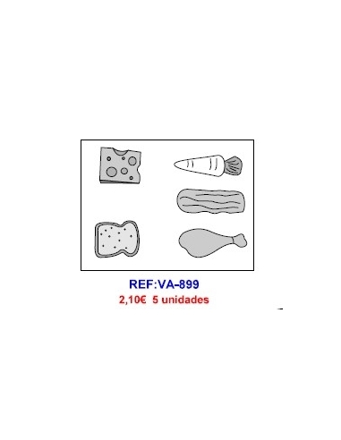 MOLDE CHOCOLATE COMIDA VARIADA VA-899