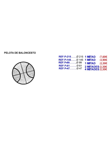 MOLDE CHOCOLATE PELOTA BASQUET P-215