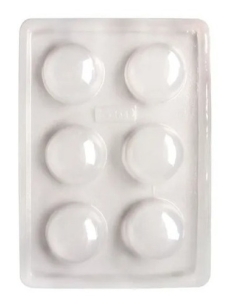 MOLDE CHOCOLATE ESFERA 4,1CM 6 CAVIDADES