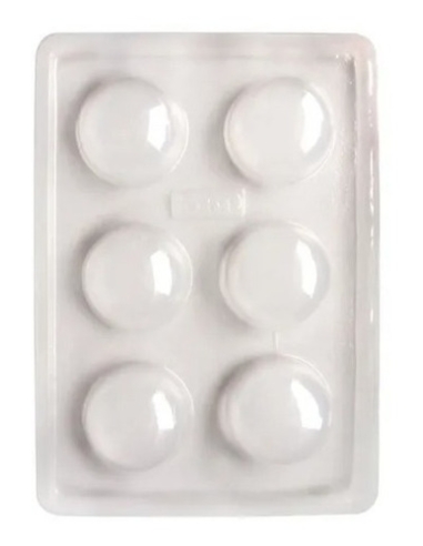 MOLDE CHOCOLATE ESFERA 4,1CM 6 CAVIDADES