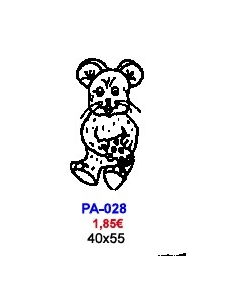 MOLDE CHOCOLATE RATON REF. PA-028 40X55