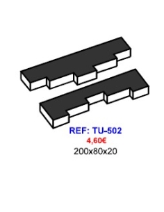 MOLDE TURRON TU-502 200X80X20