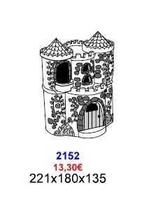 MOLDE CHOCOLATE CASTILLO 2152 221X180X135 MM