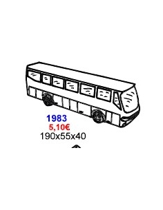 MOLDE CHOCOLATE AUTOBUS 190x55x40