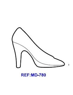 MOLDE CHOCOLATE ZAPATO TACON MD-780 6 CAVIDADES