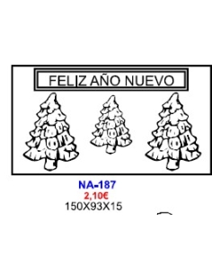 MOLDE CHOCOLATE FELIZ AÑO NUEVO NA-187
