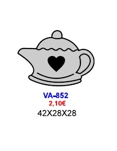 MOLDE CHOCOLATE TETERA VA-852 6 CAVIDADES