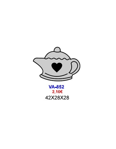 MOLDE CHOCOLATE TETERA VA-852 6 CAVIDADES