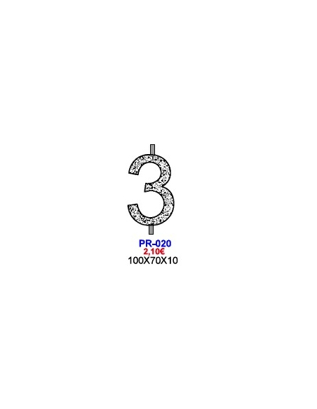 MOLDE CHOCOLATE PIRULETA NUMERO 3