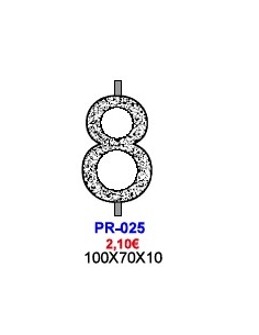 MOLDE CHOCOLATE PIRULETA NUMERO 8