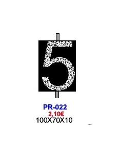 MOLDE CHOCOLATE PIRULETA NUMERO 5