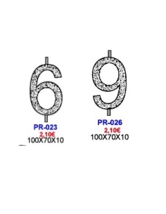 MOLDE CHOCOLATE PIRULETA NUMERO 6-9