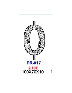 MOLDE CHOCOLATE PIRULETA NUMERO 0