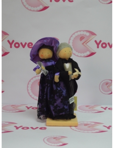 PAREJA NOVIOS ANIVERSARIO LILA REF. 385