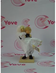 PAREJA NOVIOS GRANDES NOVIA EN BRAZOS RF.362 CRYU