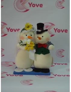 PAREJA NOVIOS MUÑECO NIEVE REF: 020 CRYU