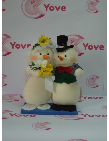 PAREJA NOVIOS MUÑECO NIEVE REF: 020 CRYU
