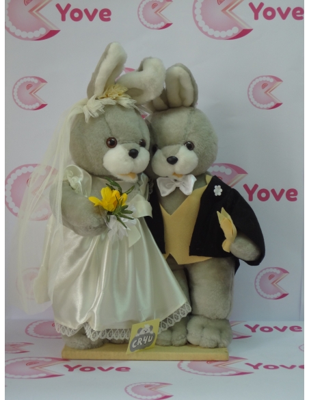PAREJA NOVIOS CONEJOS GRANDES REF: 484