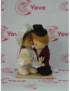 PAREJA NOVIOS RF.408 CHAQUETA GRANATE