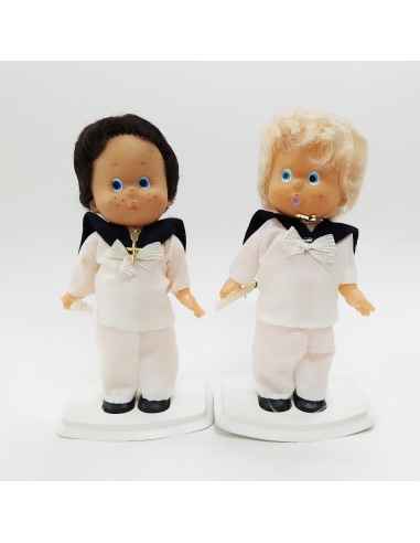 NIÑO COMUNION RUBIO O MORENO TRAJE BLANCO