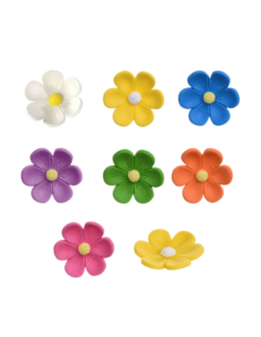 FLOR AZUCAR COLORES SURTIDOS 2,5CM C/210 UND A0458