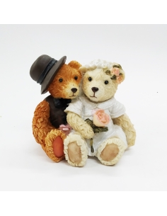 PAREJA NOVIOS OSITOS SENTADOS RF-8188