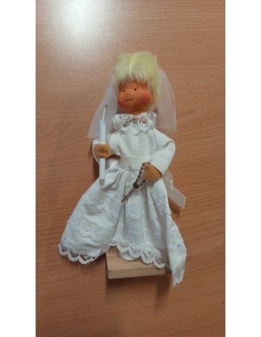 NIÑA COMUNION RUBIA O MORENA ROSARIO ORO