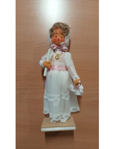 NIÑA COMUNION VELA, GORRO Y COLGANTE