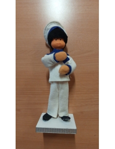 NIÑO COMUNION MARINERO BLANCO CON GORRO