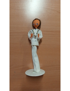 NIÑO COMUNION ALARGADO PEANA REDONDA BLANCA 20CM