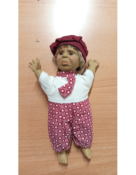 MUÑECO GESTOS TRISTE ROJO Y BLANCO