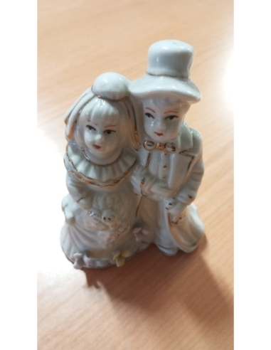 PAREJA NOVIOS CERAMICA BLANCO MINI
