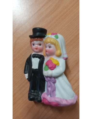 PAREJA NOVIOS PORCELANA COLORES VIVOS