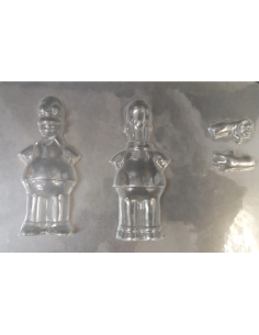 MOLDE CHOCOLATE HOMMER SIMPSON 13X5