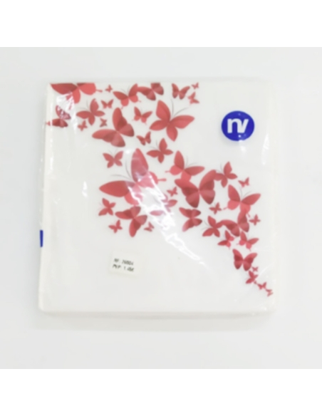 SERVILLETAS MARIPOSAS 33x33 2C   P/20
