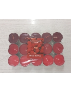 VELAS PERFUMADAS FRUTAS DEL BOSQUE P/15 UND