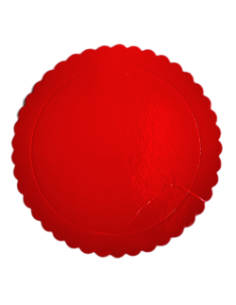 BASE TARTA REDONDA FINA ROJA 30CM