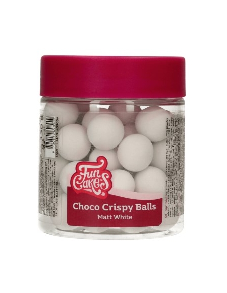 BOLAS CRUJIENTES DE CHOCOLATE 130 GR BLANCAS