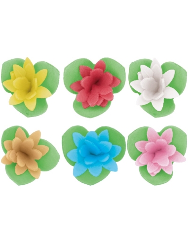 FLORES OBLEA NENUFAR C/200 UND