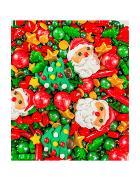 SPRINKLES PAPA NOEL Y ARBOL 90 GR AZUCREN