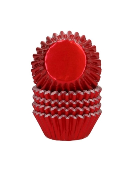 MINI CAPSULAS METALIZADAS ROJAS WILTON 160 UND
