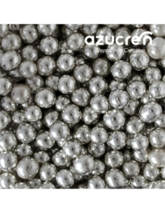 PERLAS PLATA METALIZADA AZUCREN 4 MM B/90GR