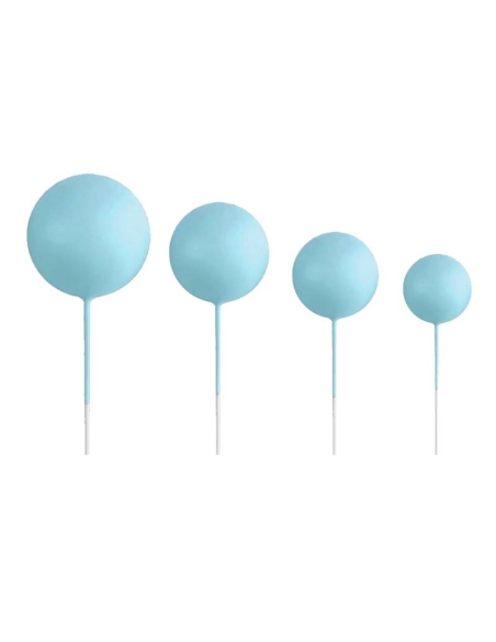 BOLAS DECORATIVAS AZUL PASTEL SET 20 UNIDADES
