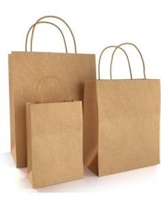 BOLSA PAPEL ASA TORSIONADA KRAFT 22x10x27